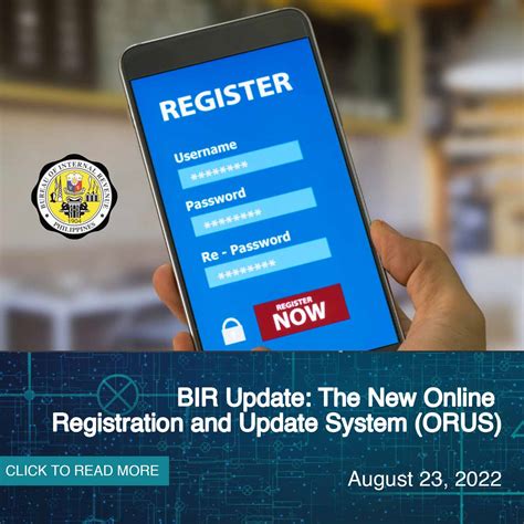How to register to BIR Online Registration and Update System .
